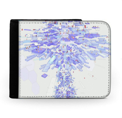 

Snoogg Men Multicolor Canvas Wallet(6 Card Slots), Multi