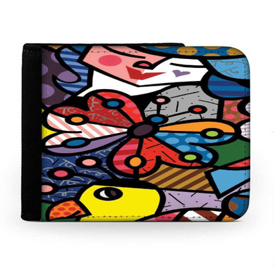 

Snoogg Men Multicolor Canvas Wallet(6 Card Slots), Multi
