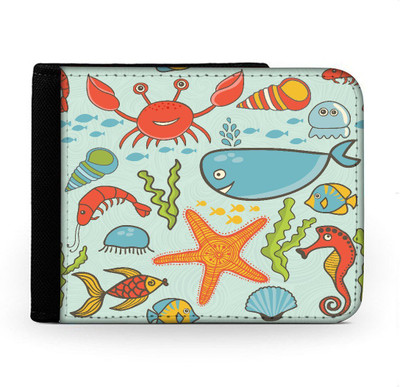 

Snoogg Men Multicolor Canvas Wallet(6 Card Slots), Multi