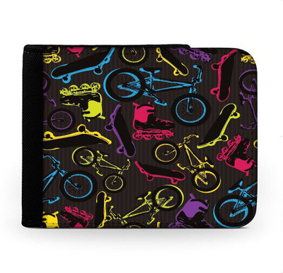 

Snoogg Men Multicolor Canvas Wallet(6 Card Slots), Multi