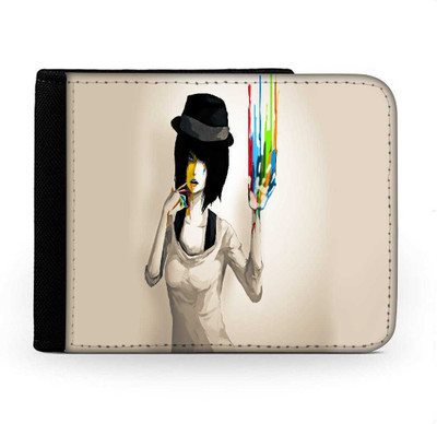 

Snoogg Men Multicolor Canvas Wallet(6 Card Slots), Multi
