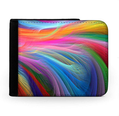 

Snoogg Men Multicolor Canvas Wallet(6 Card Slots), Multi