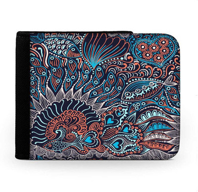 

Snoogg Men Multicolor Canvas Wallet(6 Card Slots), Multi