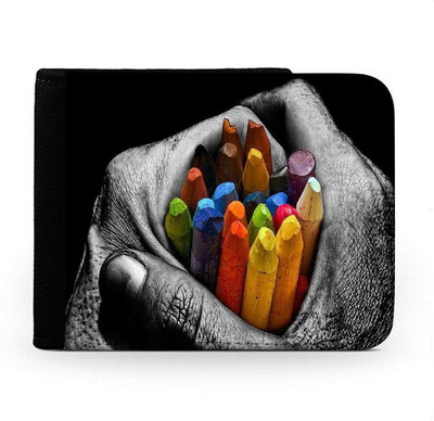 

Snoogg Men Multicolor Canvas Wallet(6 Card Slots), Multi