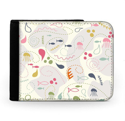 

Snoogg Men Multicolor Canvas Wallet(6 Card Slots), Multi