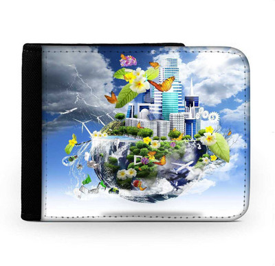 

Snoogg Men Multicolor Canvas Wallet(6 Card Slots), Multi