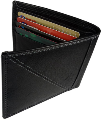Craft N Life Boys Black Genuine Leather Wallet(8 Card Slots)