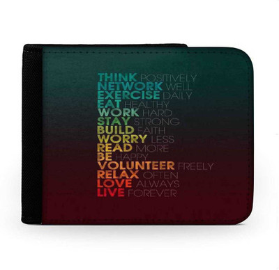 

Snoogg Men Multicolor Canvas Wallet(6 Card Slots), Multi