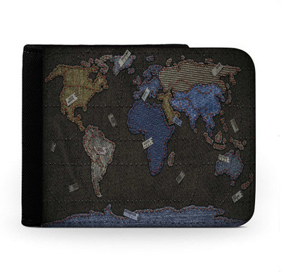 

Snoogg Men Multicolor Canvas Wallet(6 Card Slots), Multi