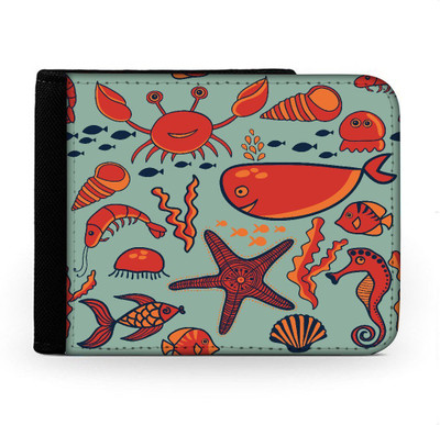 

Snoogg Men Multicolor Canvas Wallet(6 Card Slots), Multi