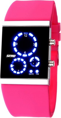 Skmei 0984-Pink LED Watch  - For Men & Women   Watches  (Skmei)