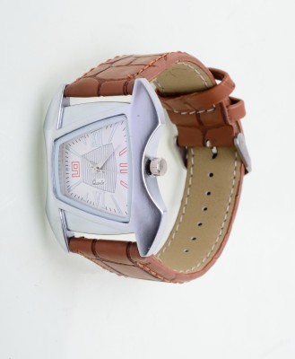 BG DHOLARIYA OPTRICA MALL New Stylish Fonex Leather Strap Brown Watch - For Men OPT_VBV Watch  - For Men   Watches  (BG Dholariya)