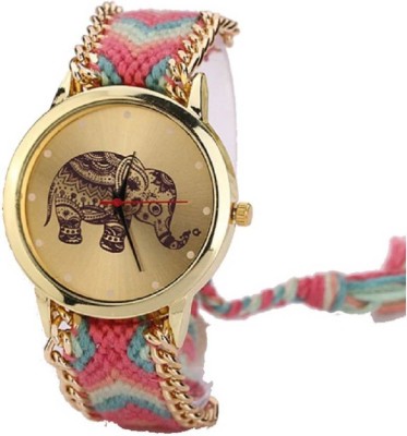 INDIUM PS0437PS NEW GINIVA ELEPHANT WATCH WITH FABRIC BELT MULTICOLO Watch  - For Girls   Watches  (INDIUM)
