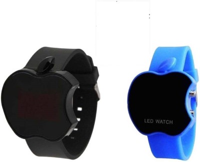indium PS0440PS NEW BLACK & BLUE WATCH APPLE SHAPE FOR CHILDREN Watch  - For Boys   Watches  (INDIUM)