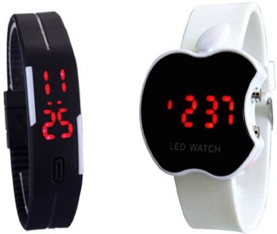 Nx Plus 131 Sport LED Black And Apple Shape White Color Digital Kid Watch  - For Boys & Girls   Watches  (Nx Plus)