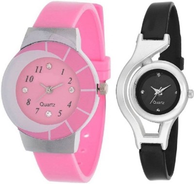 PMAX GLORY PINK AND BLACK FANCY COLLATION 20 FOR Watch  - For Girls   Watches  (PMAX)