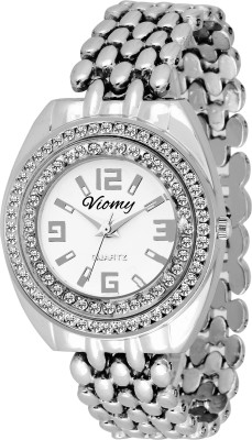 VIOMY LC3003 antique dial with studded stone chain watch for girls Watch  - For Girls   Watches  (VIOMY)