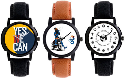 

AR Sales Combo Of 3 Stylish Analog Watch For Mens And Boys-103-104-105 Watch - For Men