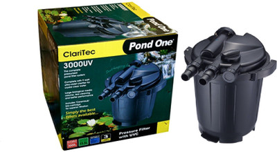 

Pond One ClariTec 3000UV (The Complete Pressurised Pond Filter System) Power Aquarium Filter(Mechanical Filtration for Salt Water and Fresh Water)