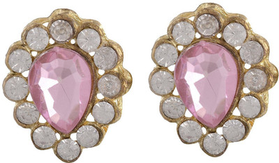 

GOELX Crystal Kundans Pink pastable for jewelry making/crafts, size 30*20mm, pack of 2