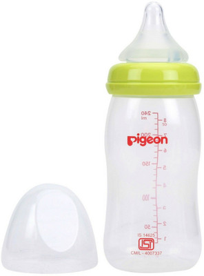

Pigeon Peristaltic Plus Feeding Bottle - 240 ml(Green, White)
