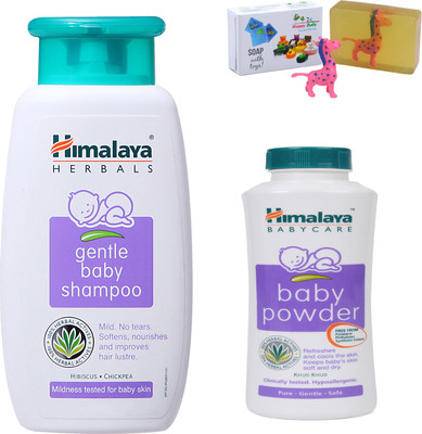 Himalaya Herbals gentle baby Shampoo (100ml)+Himalaya Herbals Baby powder (50g) With Happy Baby Luxurious Kids Soap With Toy (100gm)(Clear) available at flipkart for Rs.194