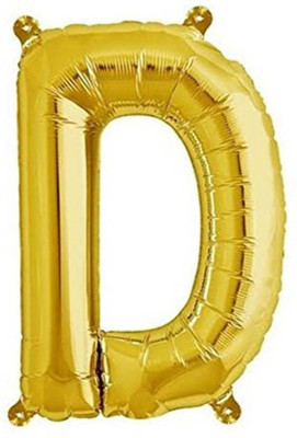 

Theme My Party Solid Solid D Letter Balloon (Gold, Pack of 1) Balloon(Gold, Pack of 1)