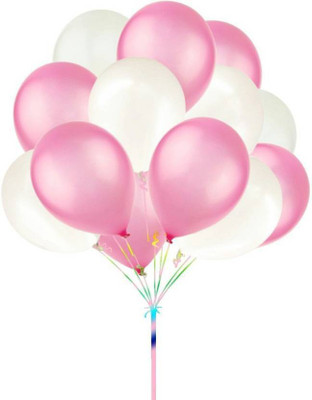 

AMFIN Solid AN_Matallic_Balloon_Pink,Red&White Balloon(Pink, Red, White, Pack of 50)