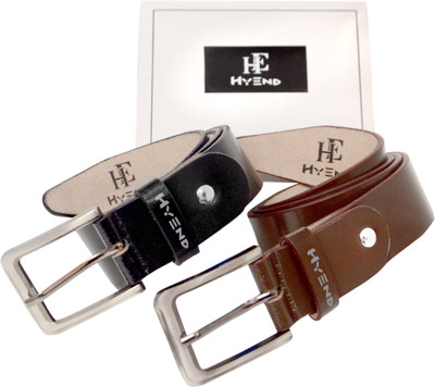 

HyEnd Men Formal, Casual, Evening, Party Black, Brown Genuine Leather Belt