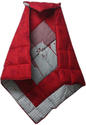 

Kradyl Kroft Floral  Quilt(Cotton, Red Teddy