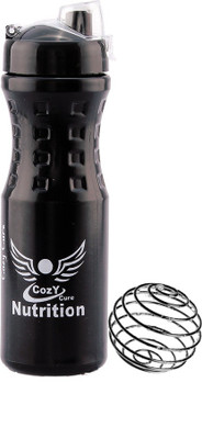 

Cozy Cure Nutrition easy shaker 500 ml Shaker(Pack of 1, White, Black)