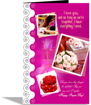 

alwaysgift For My Sweetheart Valentines Day Greeting Card Greeting Card(Mullti, Pack of 1)