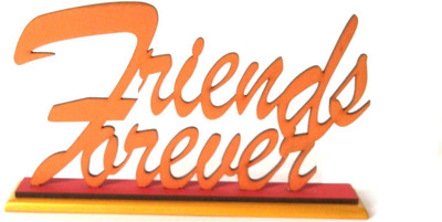 

RMantra Handcut Wooden Friends Forever Greeting Card(Brown, Pack of 1)