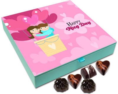 

Chocholik Hug Day Gift Box - Happy Hug Day Chocolate Box - 9pc Truffles(108 g)