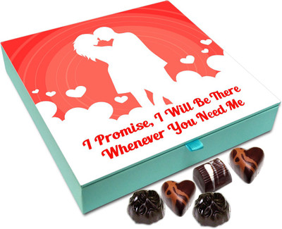 

Chocholik Promise Day Gift Box - I Promise I Will Be There Whenever You Need Me Chocolate Box - 9pc Truffles(108 g)