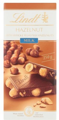 LINDT Milk Bar, Hazelnut, 150g Bars(150 g)