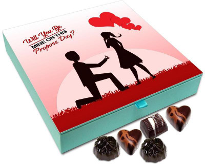 

Chocholik Propose Day Gift Box - Will You Be Mine On This Propose Day Chocolate Box - 9pc Truffles(108 g)