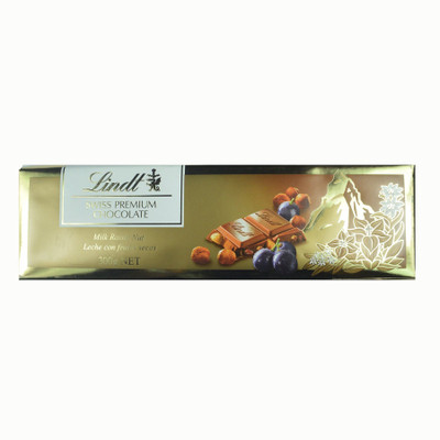 

Lindt Gold Tab Chocolate, Milk Raisin Nut 300G Bars(300 g)