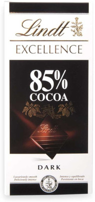 

Lindt Excellence 85% Cocoa 100g Bar -Combined with 2 Natural Yellow LED DIYA Bars(100 g)