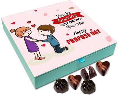 

Chocholik Propose Day Gift Box - You Are Amazing Just The Way You Are Chocolate Box - 9pc Truffles(108 g)