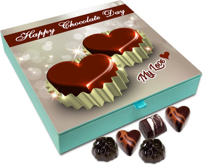 

Chocholik Chocolate Day Gift Box - Happy Chocolate Day My Love - Chocolate Box - 9pc Truffles(108 g)