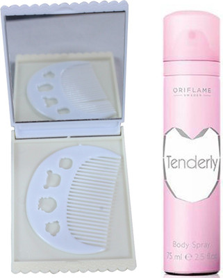 

Oriflame Sweden Tenderly BS 75ml (30063) With Comb & Mirror Set(Set of 3)