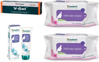 

Himalaya V-Gel, Nipple Care Butter, Intimate Wipes(Set of 4)