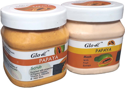 

Glow Right PAPAYA SCRUB With PAPAYA MASK(Set of 2)