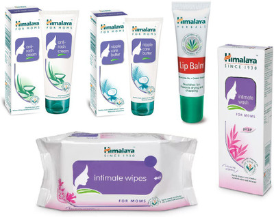 

Himalaya Anti Rash Cream, Nipple Care Butter, Lip Balm, Intimate Wipes, Intimate Wash(Set of 5)