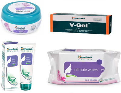 

Himalaya Soothing Body Butter, V-Gel, Anti Rash Cream, Intimate Wipes(Set of 4)