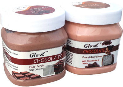 

Glow Right CHOCOLATE SCRUB With CHOCOLATE CREAM(Set of 2)