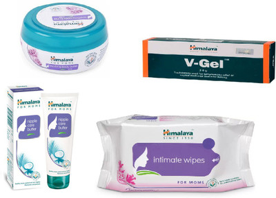 

Himalaya Soothing Body Butter, V-Gel, Nipple Care Butter, Intimate Wipes(Set of 4)