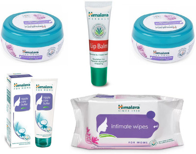 

Himalaya Soothing Body Butter, Lip Balm, Nipple Care Butter, Intimate Wipes(Set of 5)