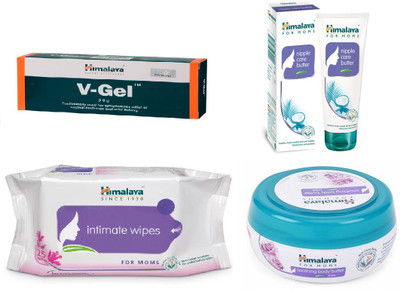 

Himalaya V-Gel, Anti Rash Cream, Intimate Wipes, Soothing Body Butter(Set of 4)